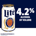 Miller Lite Lager Beer, 18 Pack, 12 fl oz Cans, 4.2% ABV