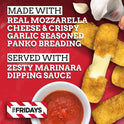 TGI Fridays Mozzarella Sticks Frozen Snacks & Appetizers with Marinara Sauce, 17.4 oz Box Regular