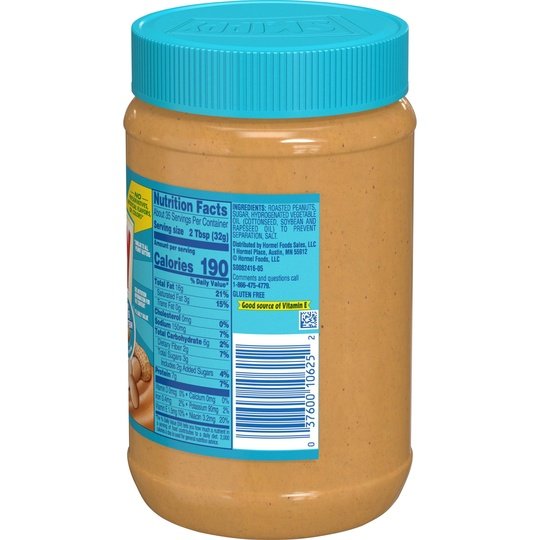 SKIPPY Peanut Butter, Creamy, 7G Protein per Serving, 40 oz Jar