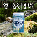 Busch Light Beer, 6 Pack Beer, 16 fl oz Cans, 4.1% ABV, Domestic