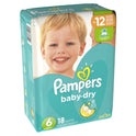 Pampers Baby-Dry Diapers Size 6 18 Count