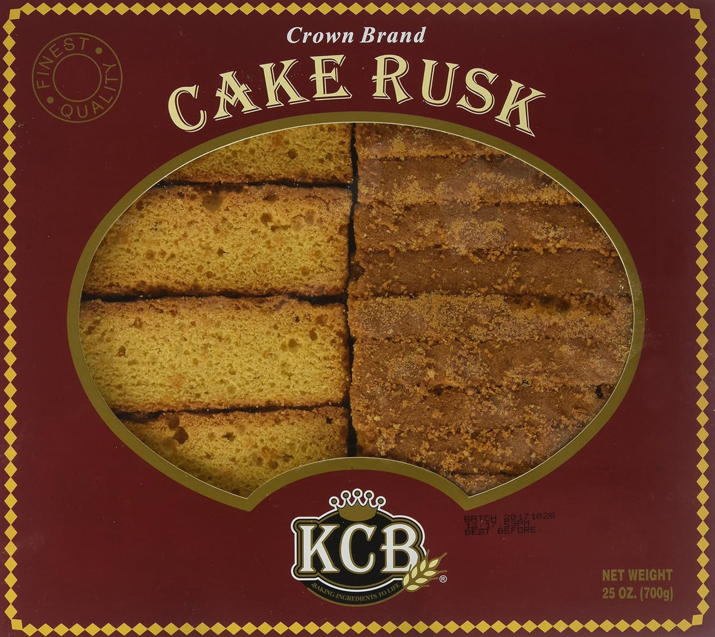 KCB - Crown Cake Rusk, 25 Ounce RAMADAN SPECIAL HOME DELIVERY