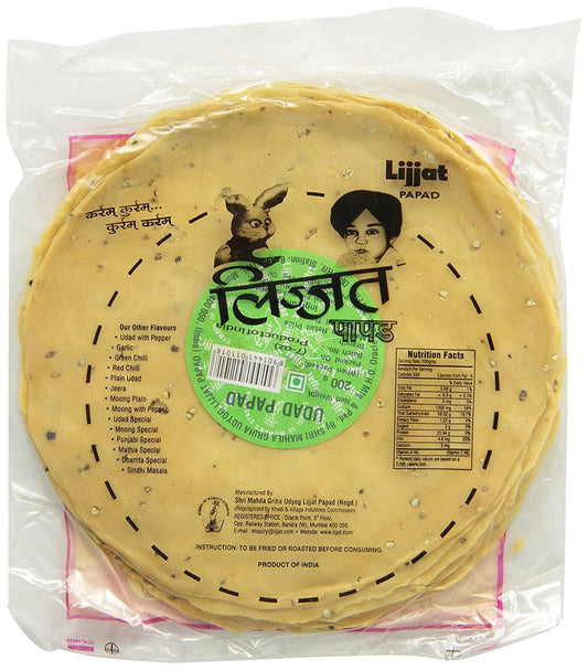 Udad Black Pepper Papad