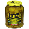 Mt. Olive Hamburger Dill Pickle Chips, 32 fl oz Jar