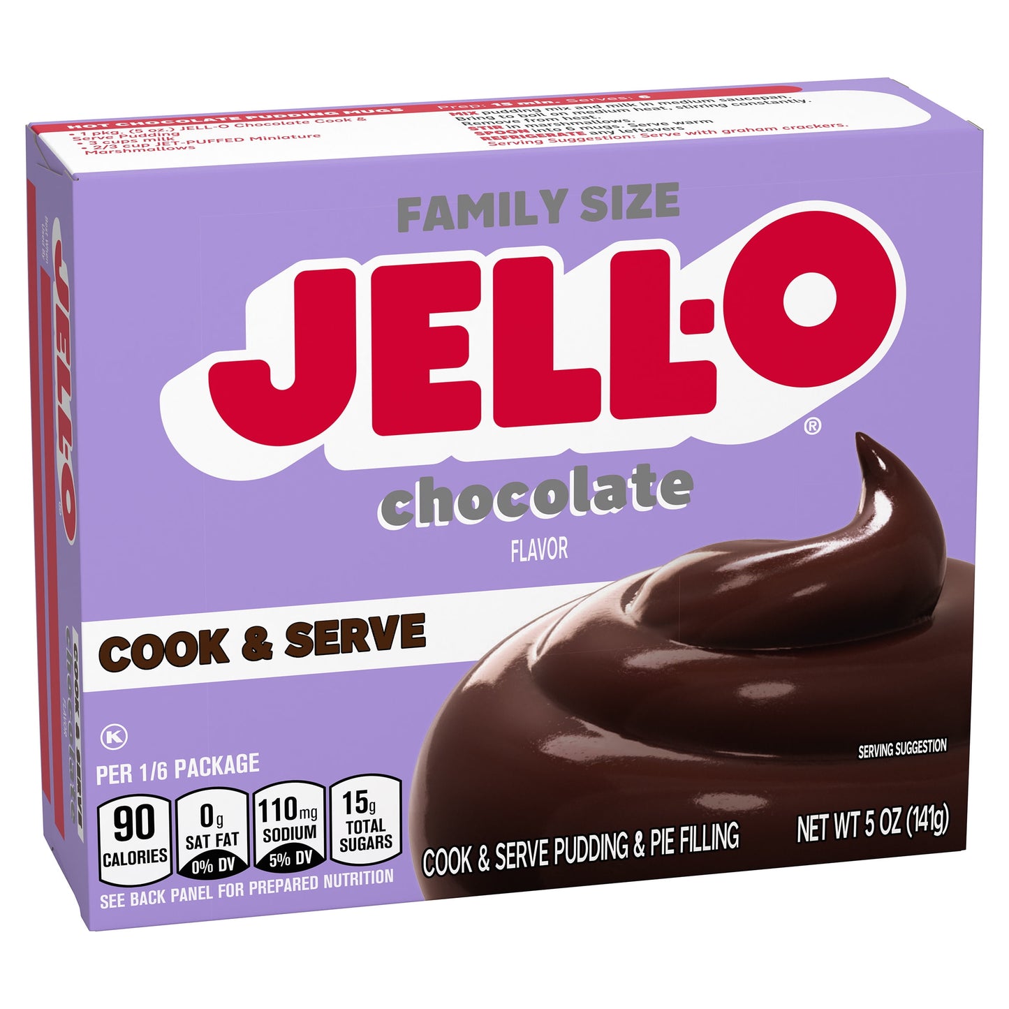 Jell-O Cook & Serve Chocolate Pudding Mix & Pie Filling, 5 oz. Box