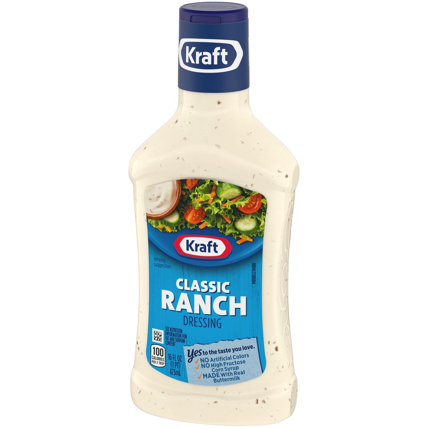 Kraft Classic Ranch Salad Dressing, 16 fl oz Bottle