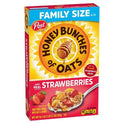 Post Honey Bunches of Oats with Strawberries Breakfast Cereal, Honey Oats and Strawberry Cereal, 16.5 OZ Box