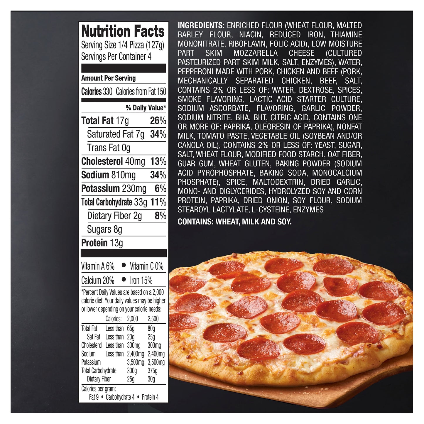 Red Baron Brick Oven Pepperoni Frozen Pizza 17.89 oz