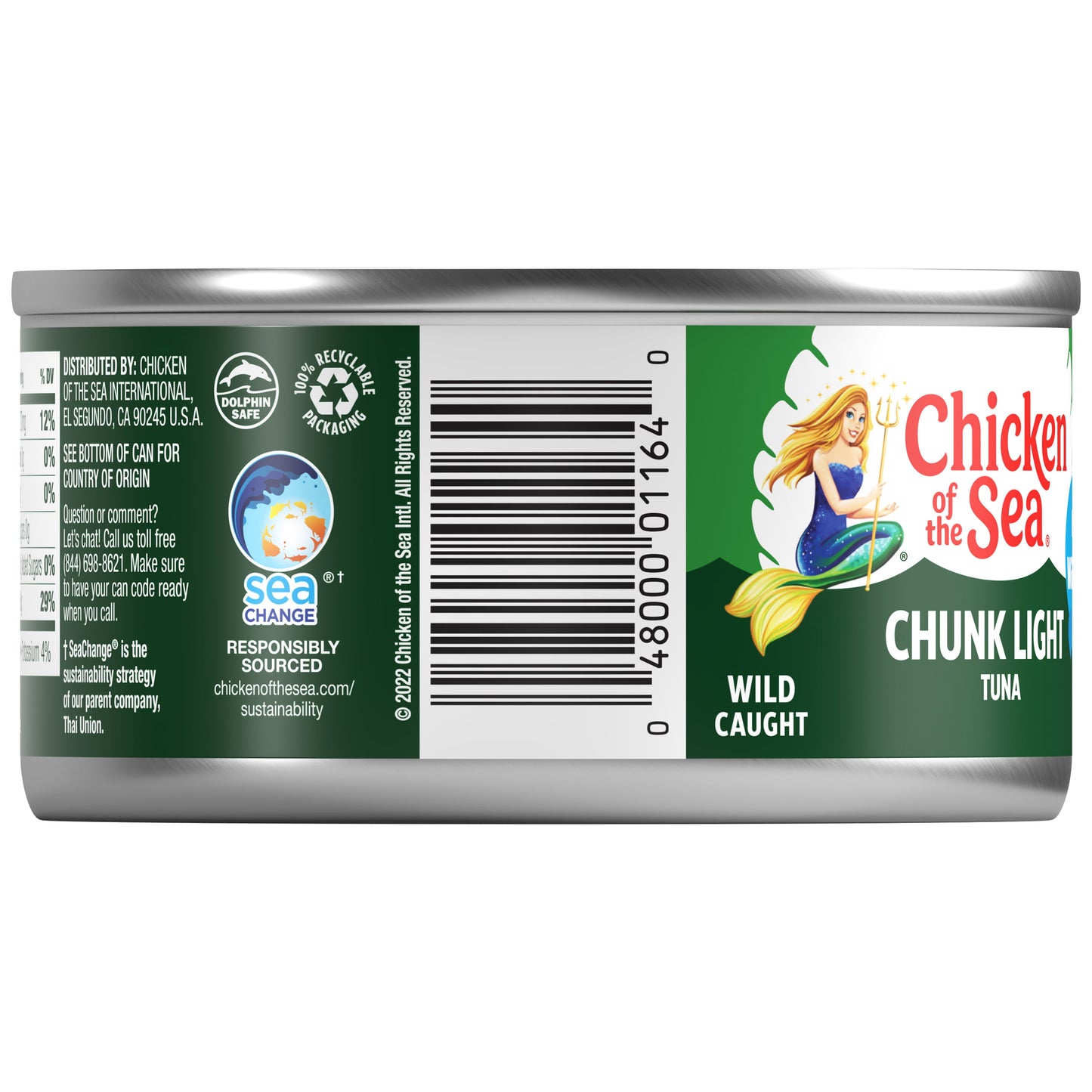 Chicken of the Sea Chunk Light Tuna in Water, 12 oz Can