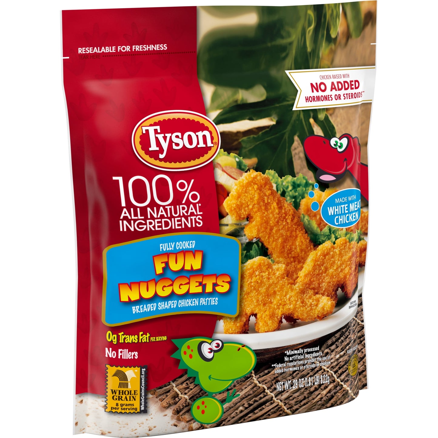 Tyson Fully Cooked Fun Chicken Nuggets, 1.81 lb Bag (Frozen)