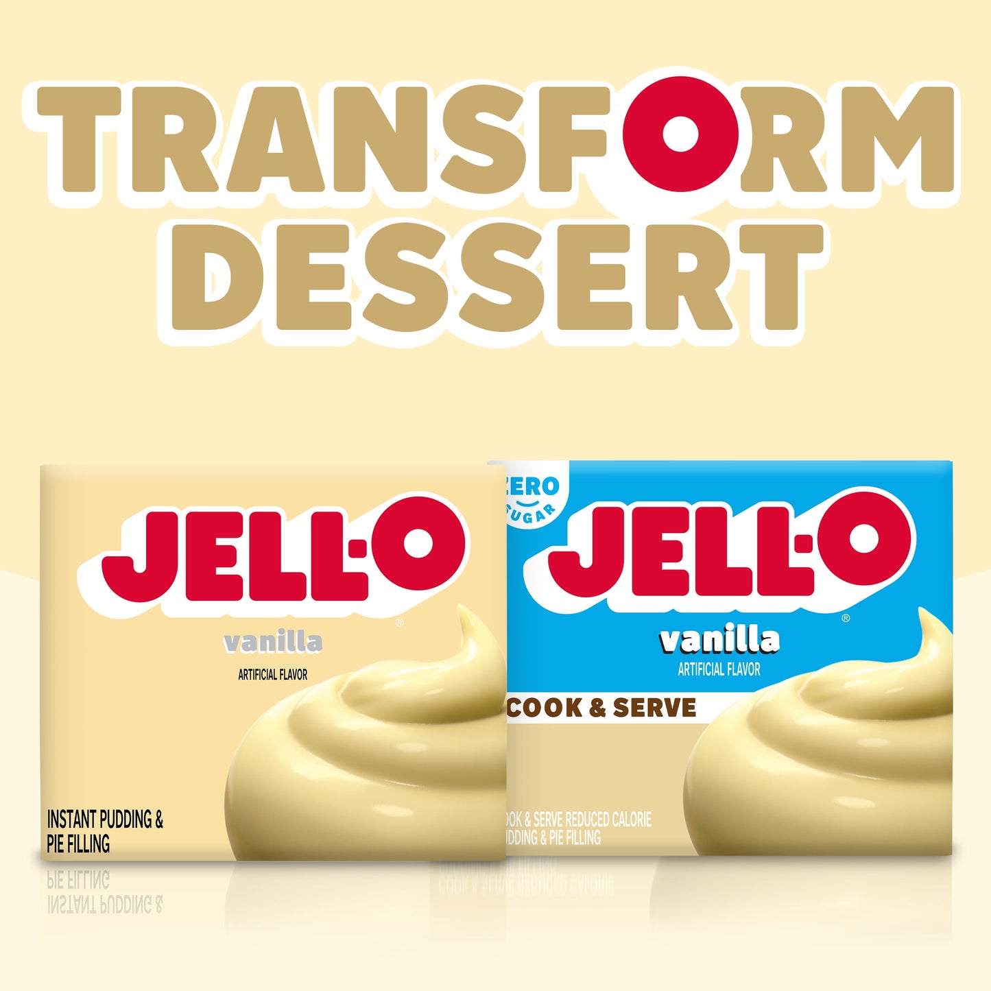 Jell-O Vanilla Instant Pudding Mix & Pie Filling, 3.4 oz. Box