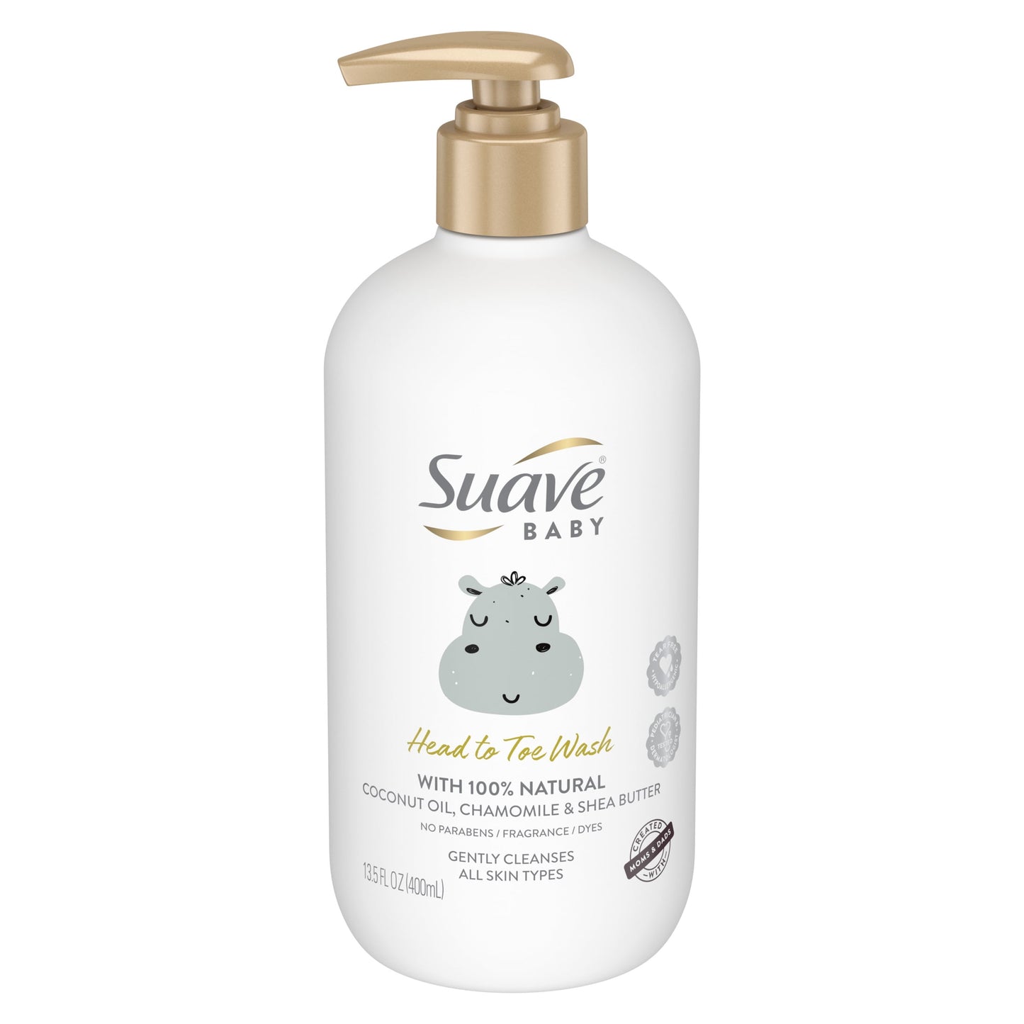 Suave Baby Head to Toe Body Wash with Coconut Oil, Chamomile & Shea Butter, 13.5 oz