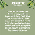 Gold Peak Real Brewed Tea Zero Sugar, Diet Iced Tea Drink, 52 fl oz