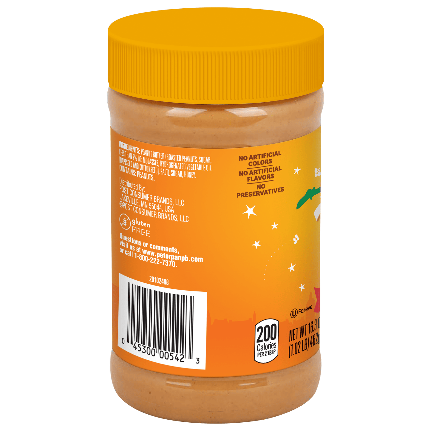 Peter Pan Creamy Honey Roast Peanut Butter Spread, 16.3 OZ Jar