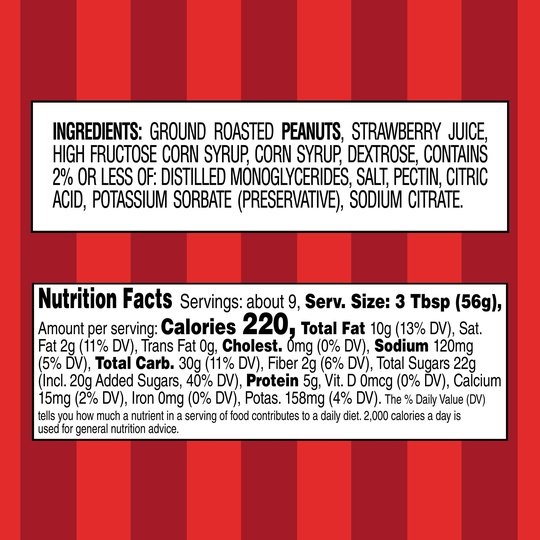 Smucker's Goober Peanut Butter and Strawberry Jelly Stripes, 18 Ounces