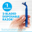 Gillette Sensor2 Pivoting Head Men's Disposable Razors, Blue, 12 Count