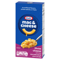 Kraft Three Cheese Mac N Cheese Macaroni and Cheese Dinner with Mini-Shell Pasta, 7.25 oz Box