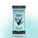 Degree Ultra Clear Long Lasting Women's Antiperspirant Deodorant Stick Twin Pack, Pure Clean, 2.6 oz