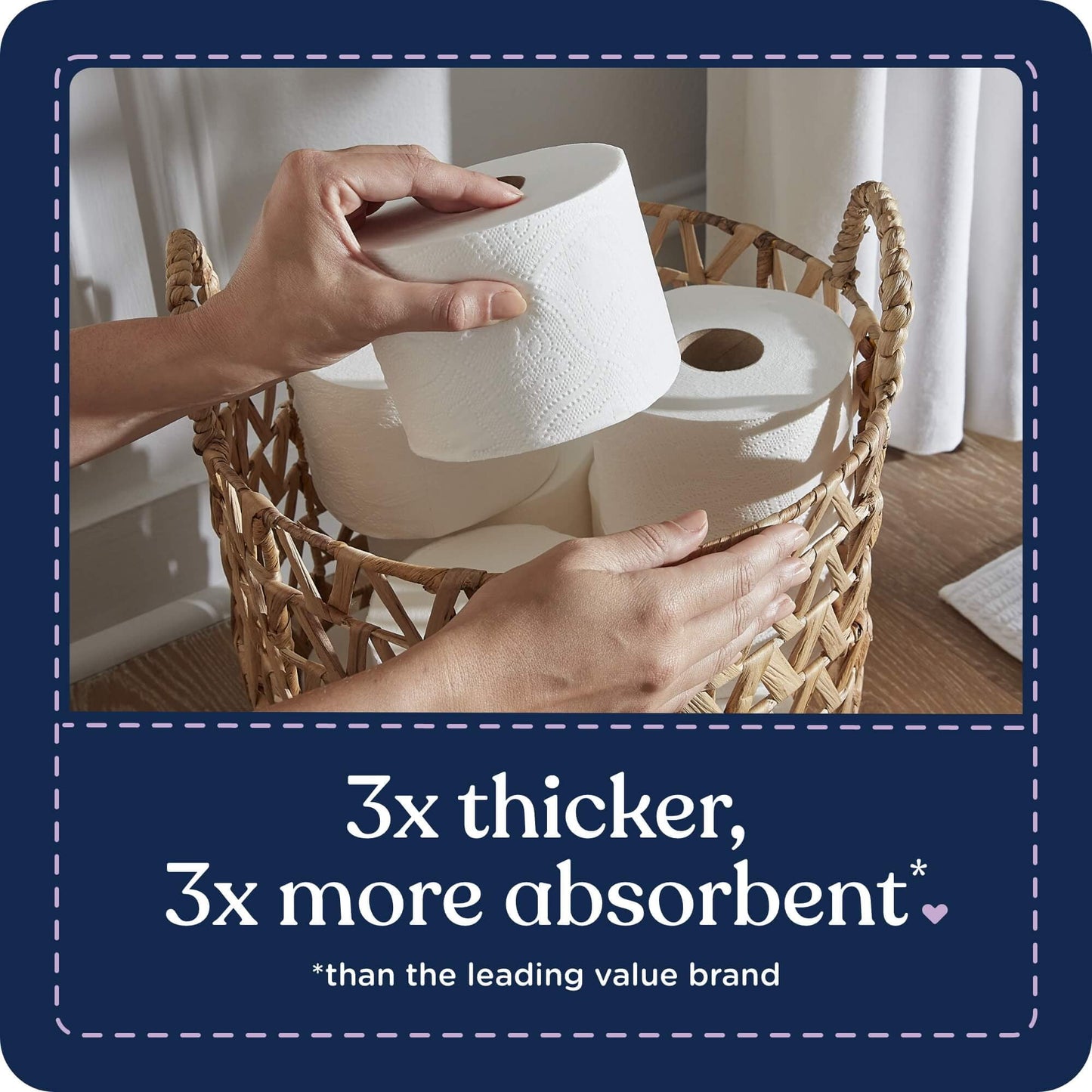 Quilted Northern Ultra Plush 6 Mega Rolls, 3X More Absorbent*, Luxurious Soft Toilet Paper