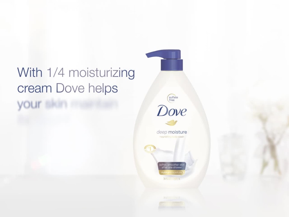 Dove Deep Moisture Nourishing Long Lasting Body Wash, 30.6 fl oz