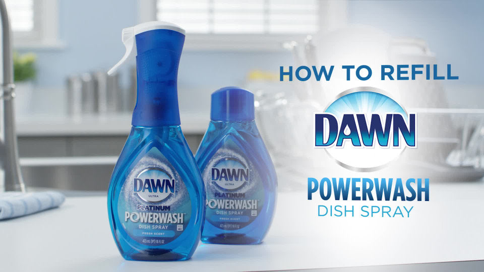 Dawn Powerwash Apple Dish Spray, Dish Soap Starter Kit, 16 Fl Oz