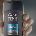 Dove Men+Care Long Lasting Antiperspirant Deodorant Stick, Clean Comfort, 2.7 oz