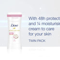 Dove Advanced Care Women's Antiperspirant Deodorant Stick Twin Pack, Caring Coconut, 2.6 oz