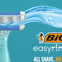 BIC EasyRinse Anti-Clogging Women's Disposable Razors with 4 Easy Rinse Shaving Blades, 2 Count