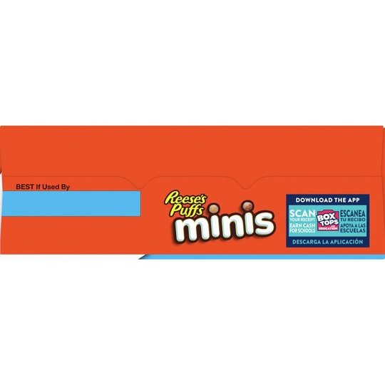 Reese's Puffs Minis Breakfast Cereal, Chocolate Peanut Butter Cereal, Family Size, 19.8 OZ