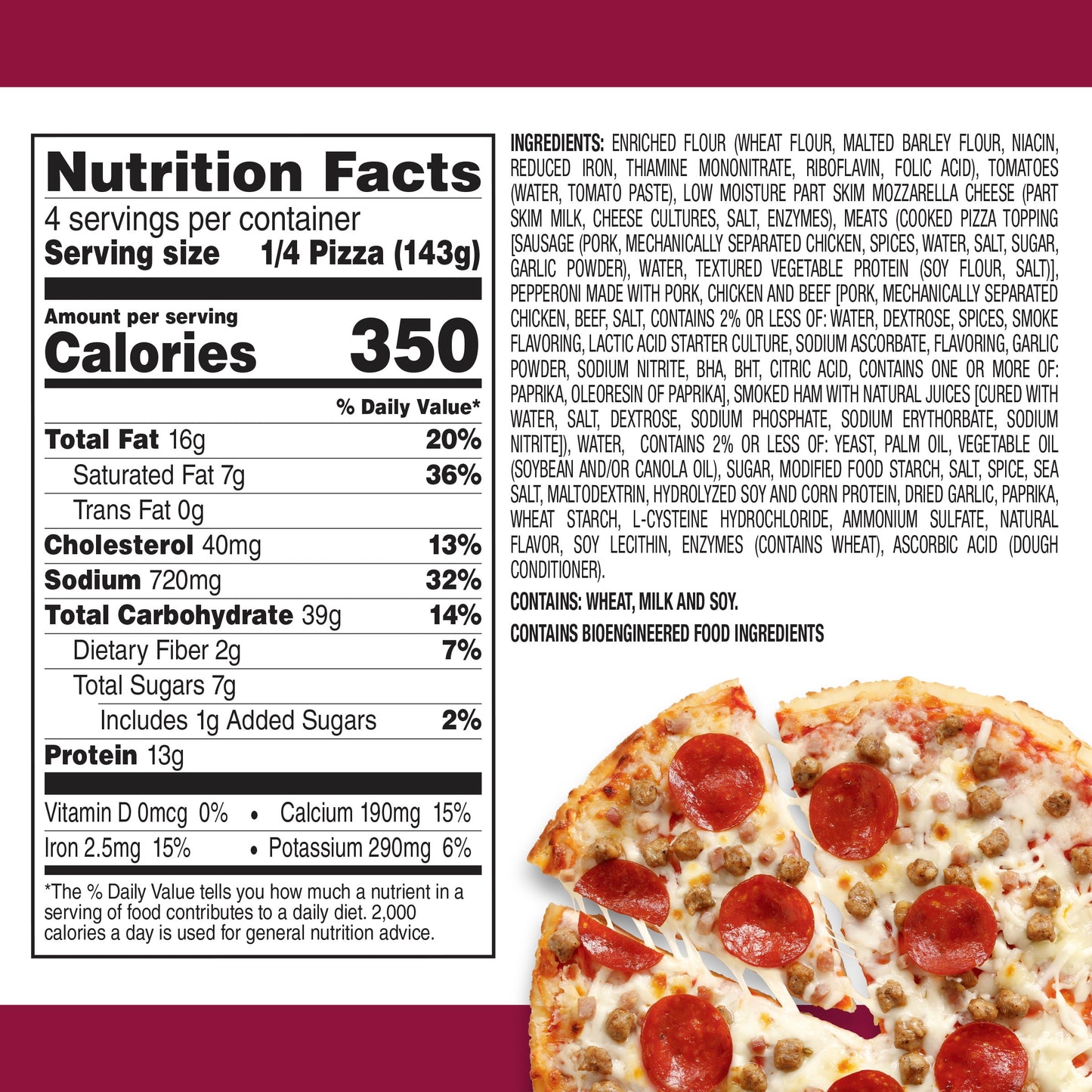 Tony's Thin Crust Meat Trio Frozen Pizza 20.13 oz