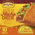 Old El Paso Stand 'N Stuff Bold Nacho Cheese Flavored Taco Shells, 10-Count