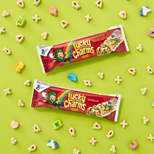 Lucky Charms Breakfast Cereal Treat Bars, Snack Bars, 6.8 oz, 8 ct