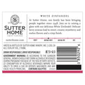 Sutter Home White Zinfandel Wine, 750 ml Bottle