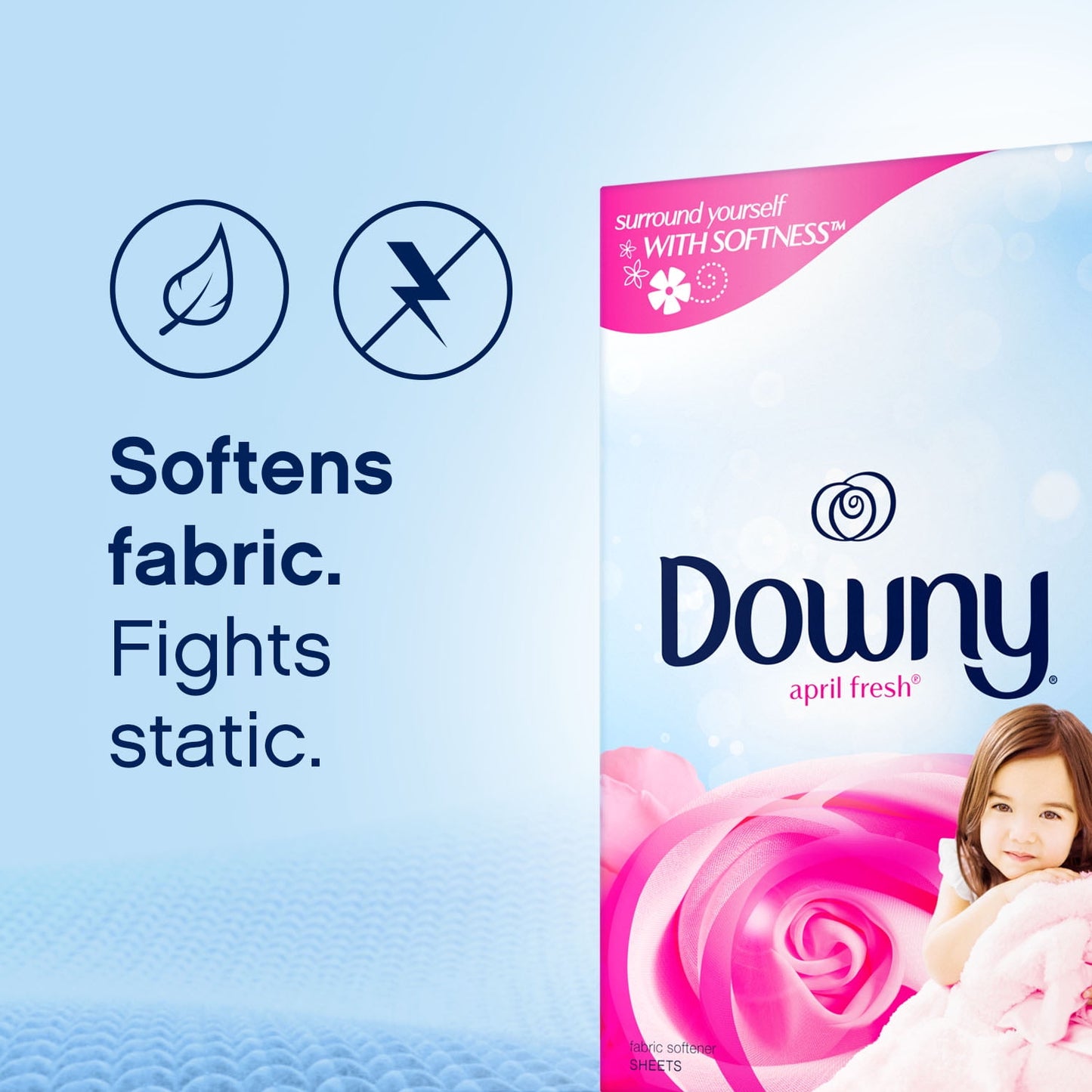 Downy Fabric Softener Dryer Sheets, April Fresh, 240 Ct