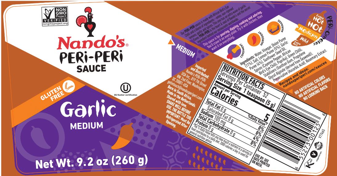 Peri-Peri Sauce Garlic (Medium)