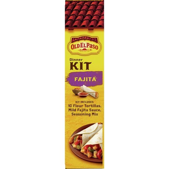 Old El Paso Fajita Dinner Kit With Flour Tortillas, Mild Fajita Sauce & Seasoning Mix, 12.5 oz.