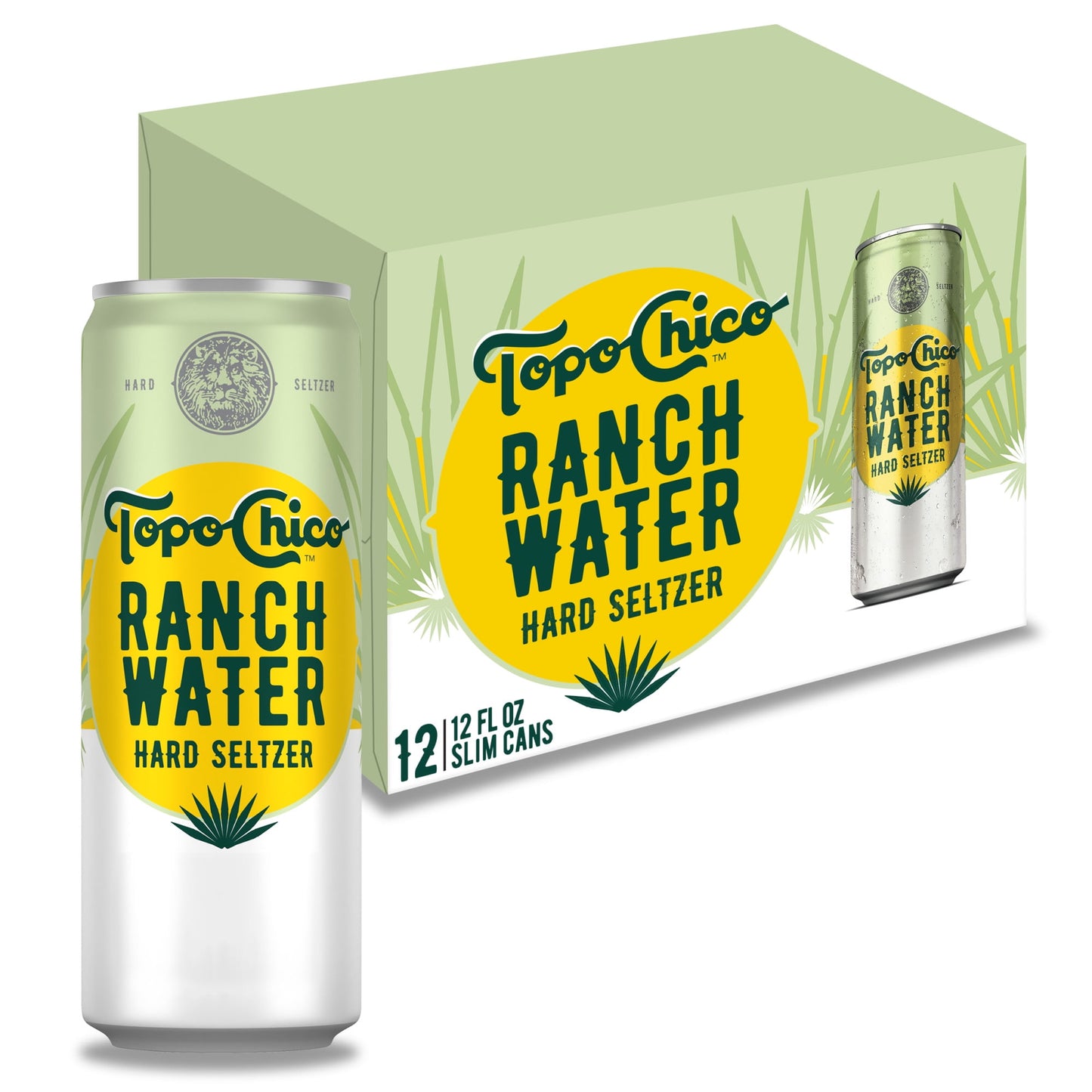 Topo Chico Ranch Water Original  Hard Seltzer, 12 Pack, 12 fl oz Cans, 4.7% ABV