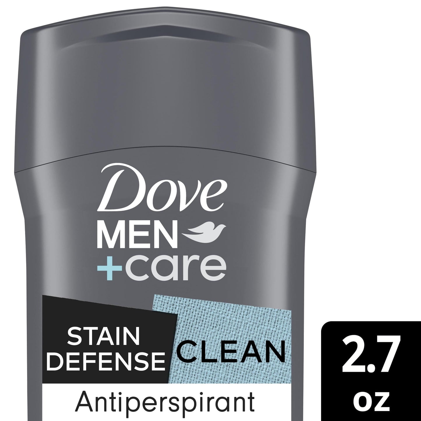 Dove Men+Care Stain Defense Long Lasting Antiperspirant Deodorant Stick, Clean, 2.7 oz