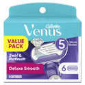 Venus Deluxe Smooth Swirl Women's Razor Blade Refills, 6 Ct