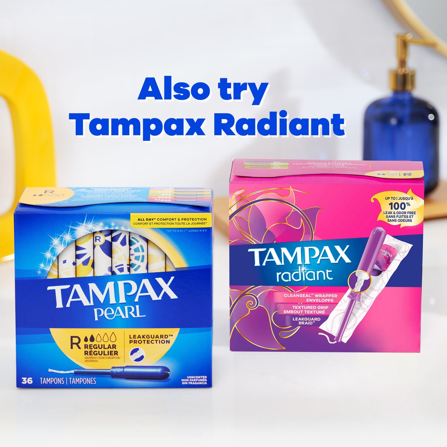 Tampax Pearl Tampons with LeakGuard Braid, Super Plus Absorbency, 66 Count