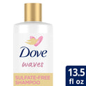 Dove Love Your Waves Hydrated Daily Shampoo for Curly Hair with Raw Shea Butter, 13.5 fl oz