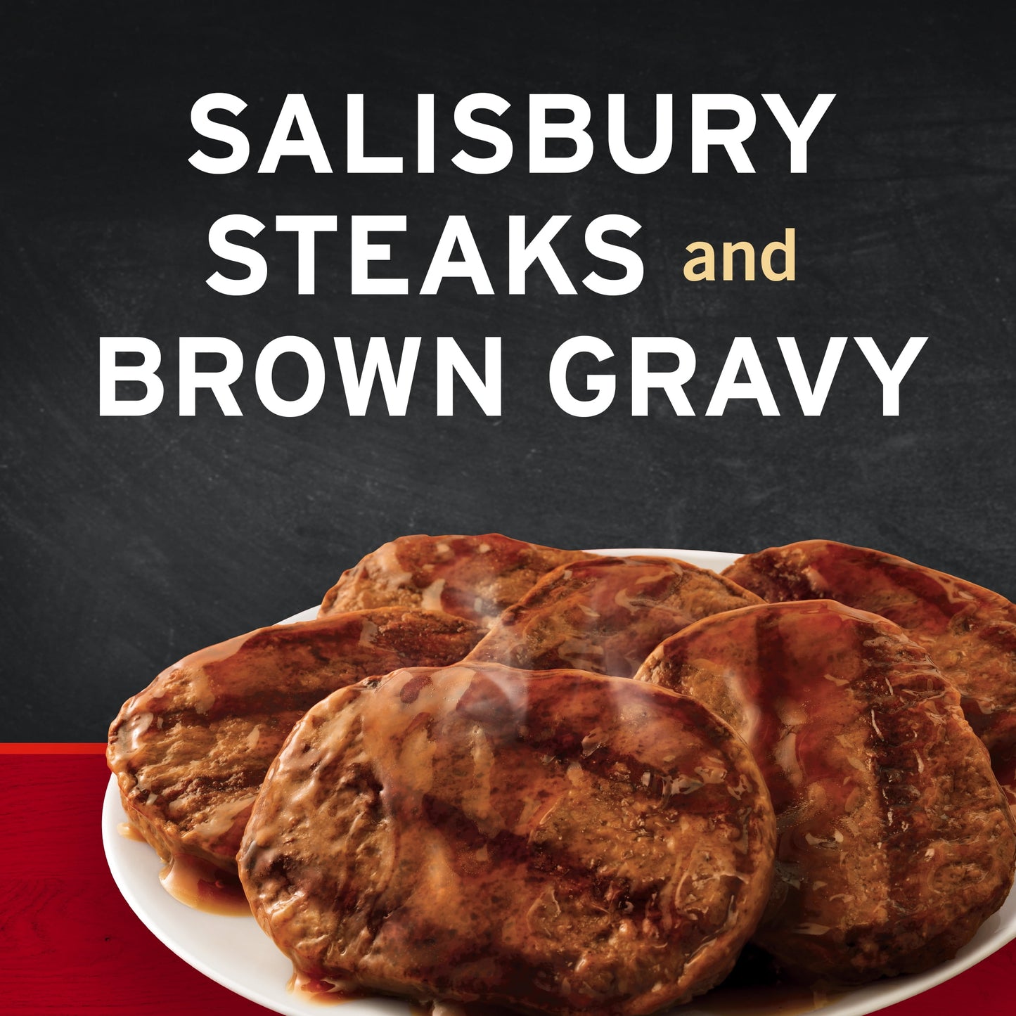 Banquet Salisbury Steaks & Brown Gravy Family Size, 6 count, 27 oz