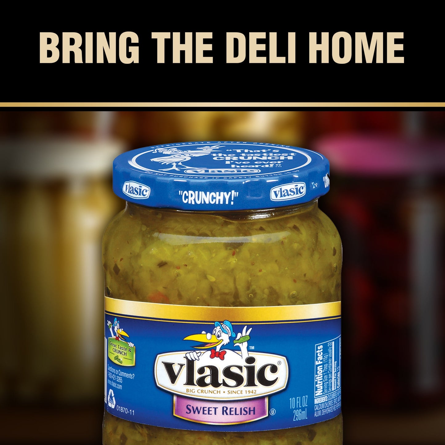 Vlasic Kosher Sweet Pickle Relish, Sweet Relish, 10 Oz