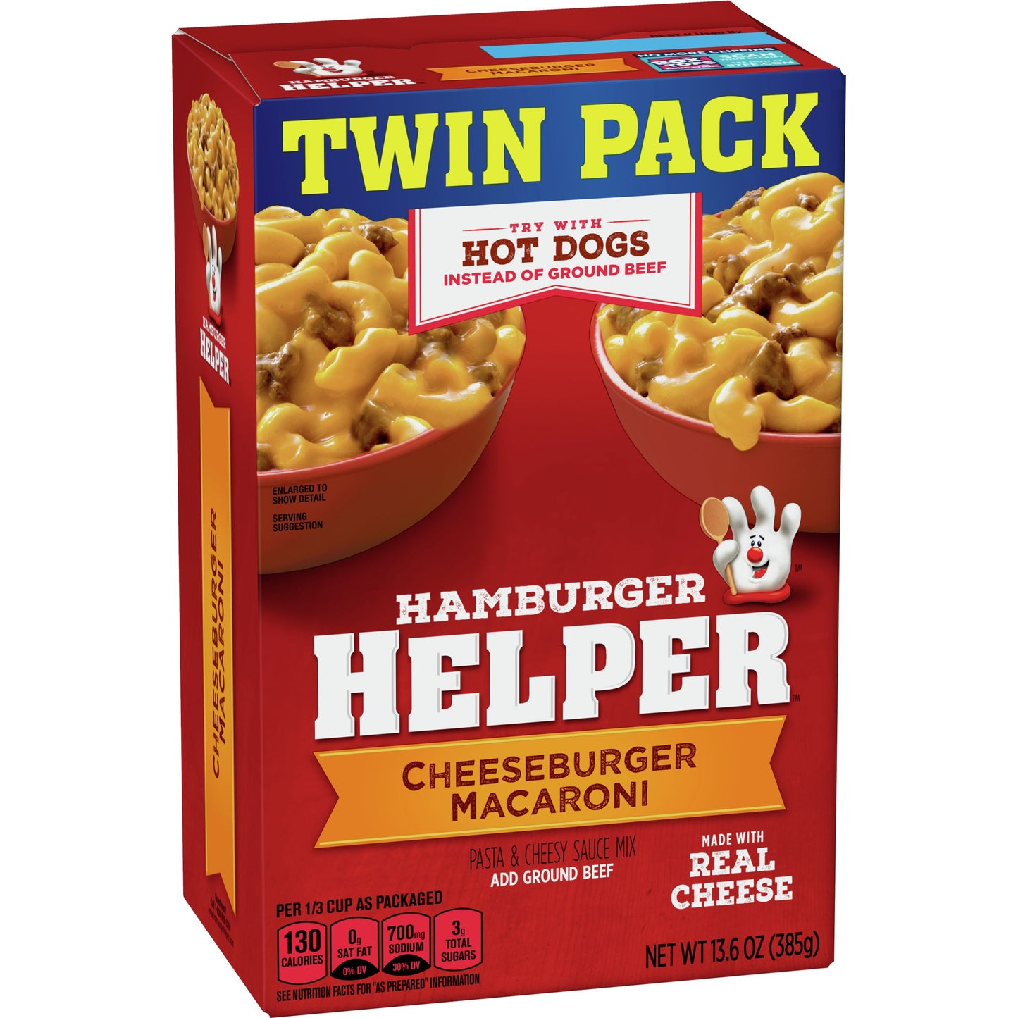 Hamburger Helper, Cheeseburger Macaroni, Twin Pack