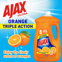 Ajax Ultra Triple Action Liquid Dish Soap, Orange Scent - 90 Fluid Ounce