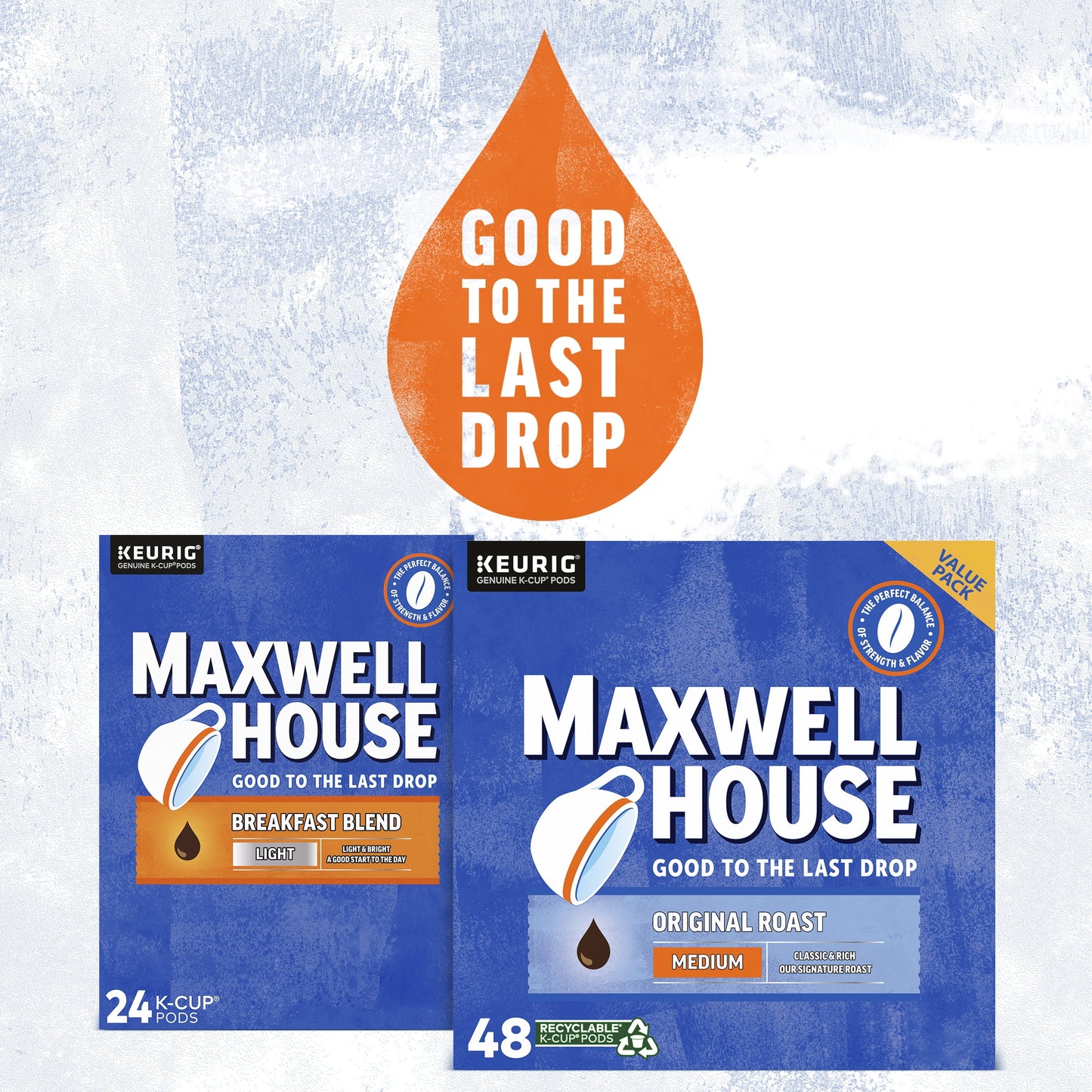 Maxwell House Original Roast Ground Coffee K-Cups, 48 ct Box