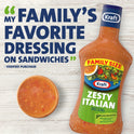 Kraft Zesty Italian Salad Dressing Family Size, 24 fl oz Bottle