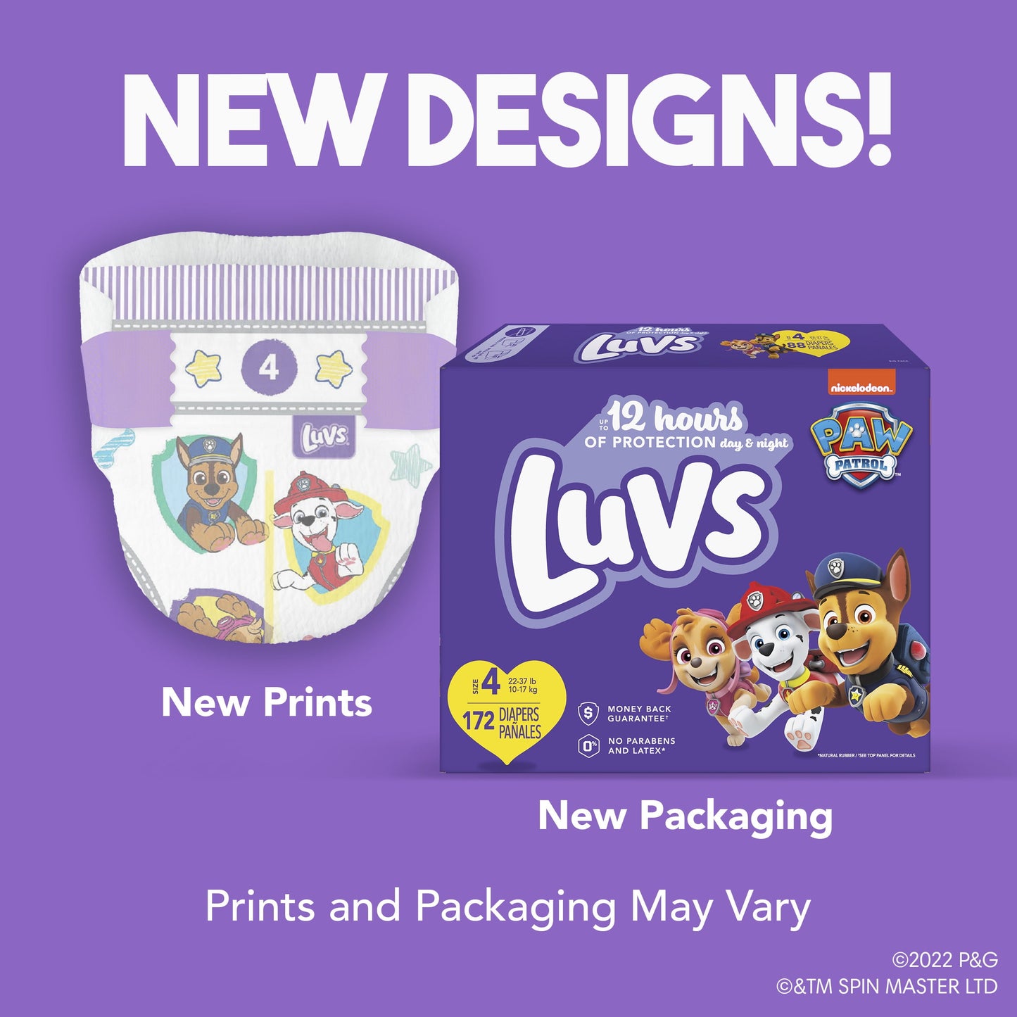 Luvs Diapers - Size 4, 29 Count, Paw Patrol Disposable Baby Diapers