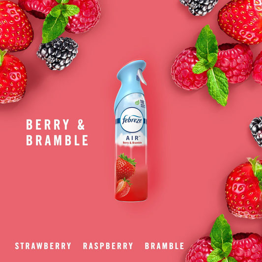 Febreze Air Effects Odor-Fighting Air Freshener Berry & Bramble, 8.8 oz. Aerosol Can, Pack of 2