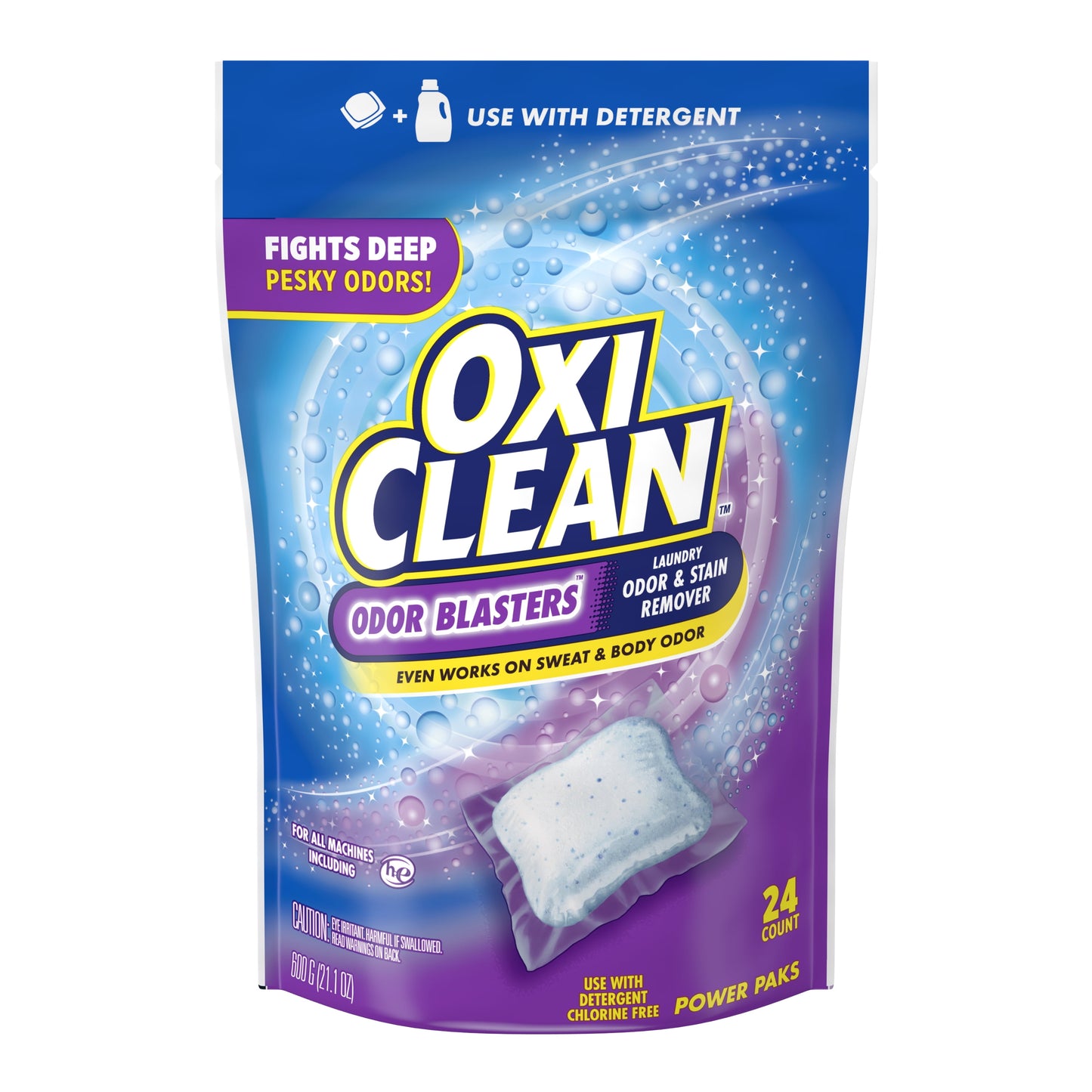 OxiClean Odor Blasters Odor and Stain Remover Power Paks, 24ct